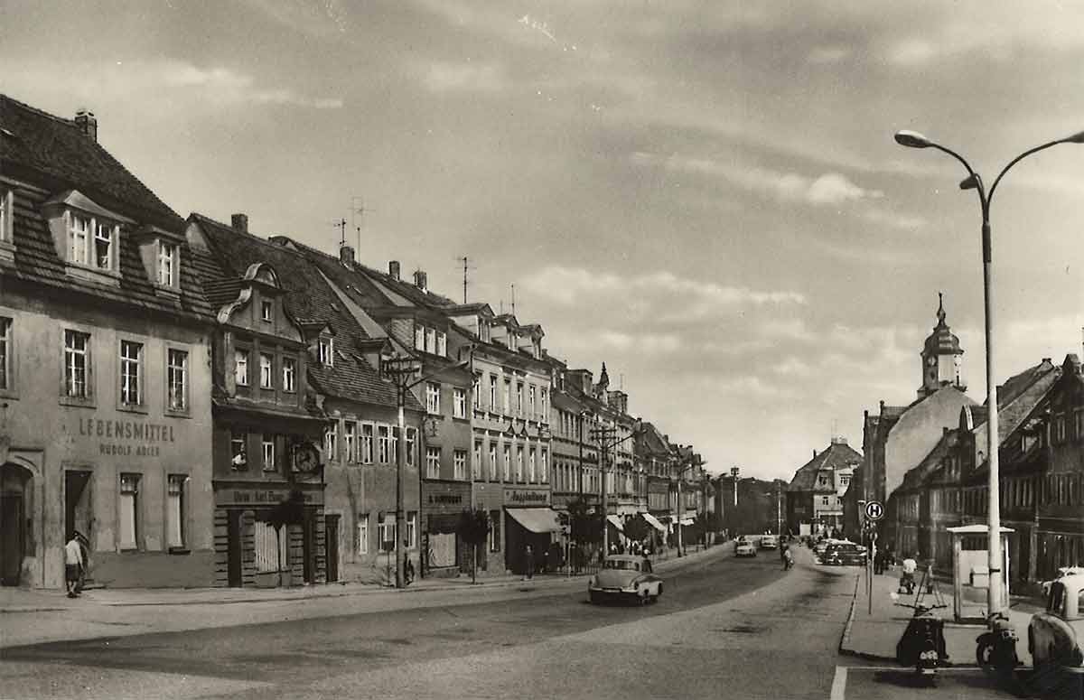 Markt in Nossen, Aufnahme um 1960